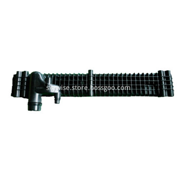 Plastic injection mold for automotive exhaust pipe